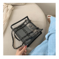 new fashion large transparent jelly single shoulder bag